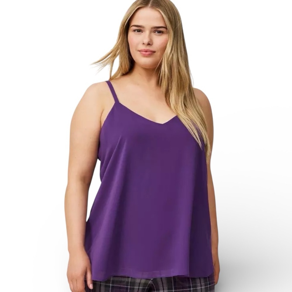 Torrid Sophie Purple Chiffon Cami